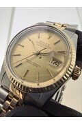 36mm • 1976 Rolex DateJust ref.16013 cal.3035 Champagne Dial 18k Gold Bezel Automatic